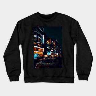 Busy Nights (Orange and Teal edition) Crewneck Sweatshirt